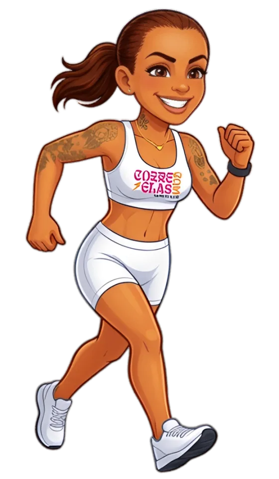 Personagem Corre Com Elas